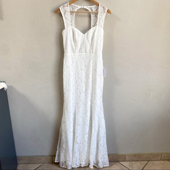 NWT Lulus Rosetta White Lace Maxi Dress‎ - Picture 4 of 10